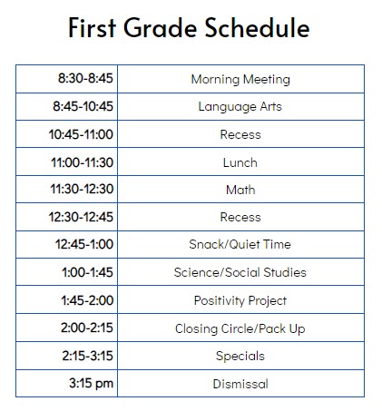 First Schedule