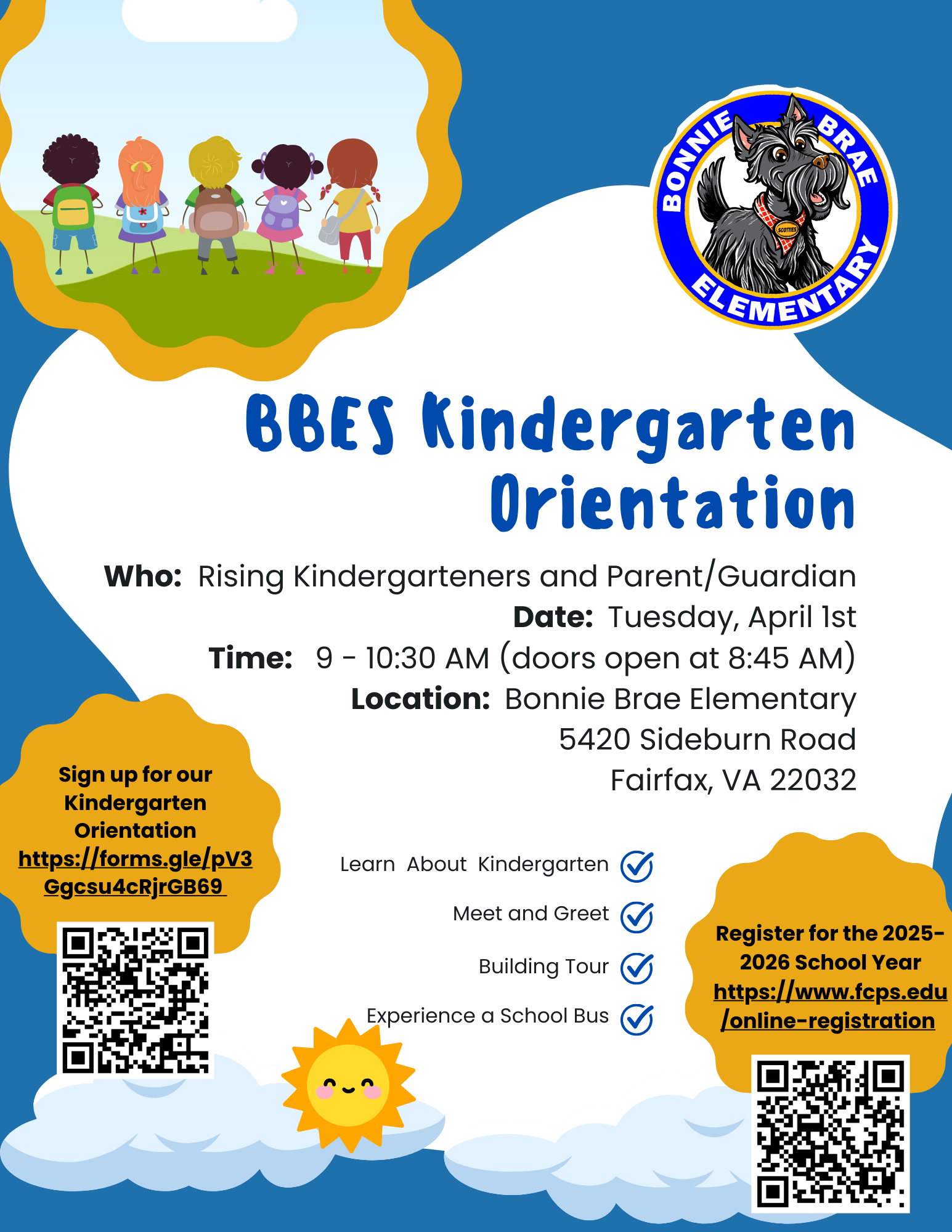 Kindergarten Orientation Flyer