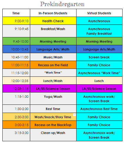 Bell Schedule | Bonnie Brae Elementary School